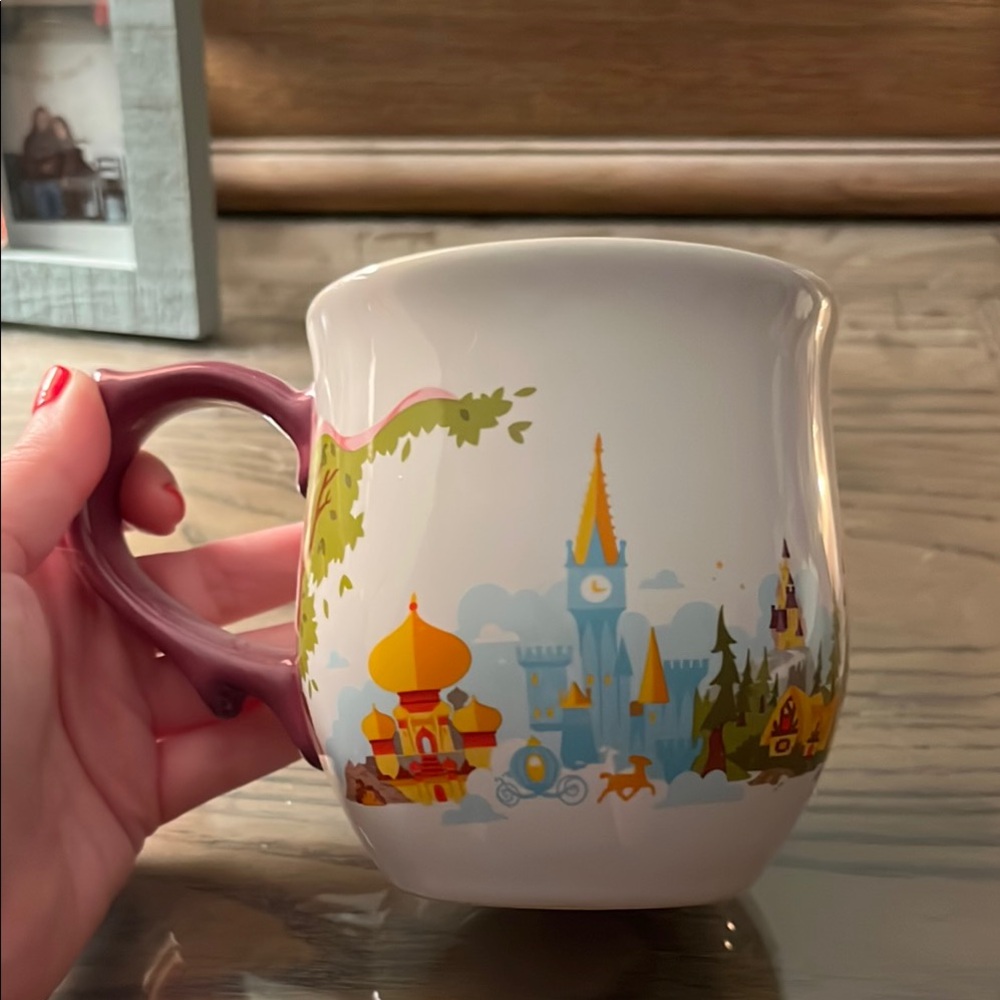 Disney Pink and White Castle Mug for Dining